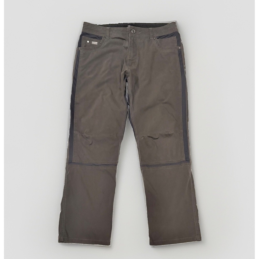 Kuhl Radikl Mens Hiking Pants 36x30 Cargo Utility Dark Brown Earth Tone Outdoor